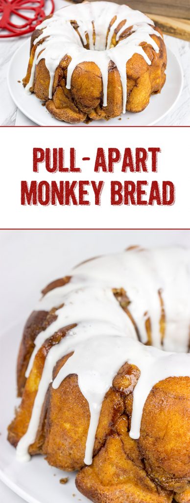 This Pull-apart Monkey Bread is a classic! Not only does it taste delicious, but you get to eat it with your hands...and that makes it even better!