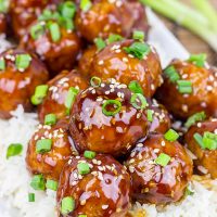 These Teriyaki Glazed Meatballs are quick and easy...perfect for dinner on a busy weeknight!