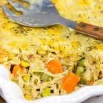 This Classic Chicken Pot Pie is best served by a roaring fire on a cold winter day!