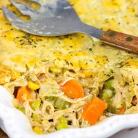 This Classic Chicken Pot Pie is best served by a roaring fire on a cold winter day!