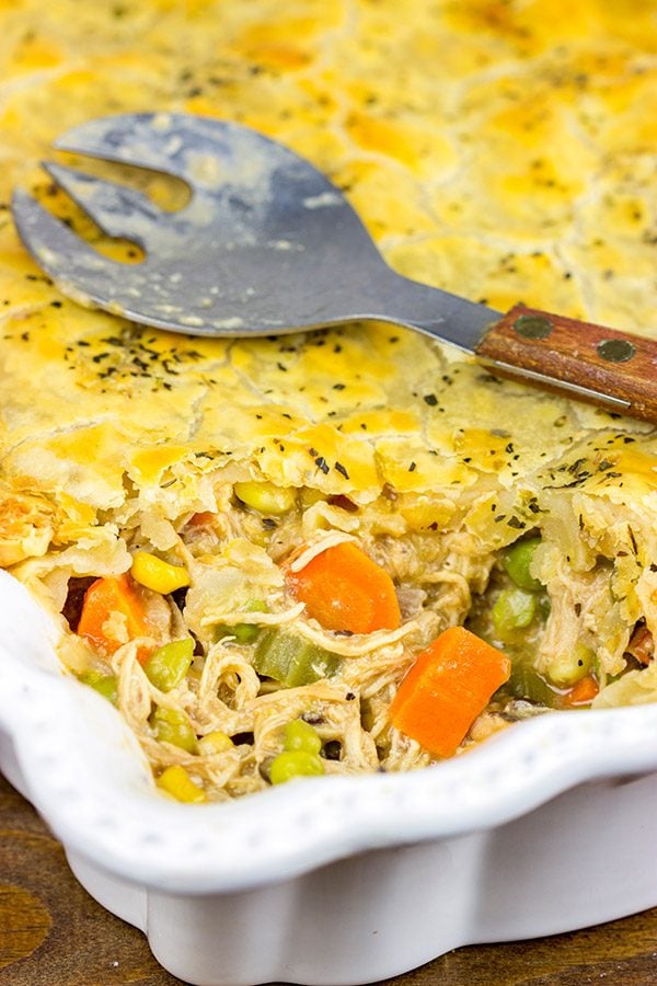 This Classic Chicken Pot Pie is best served by a roaring fire on a cold winter day!
