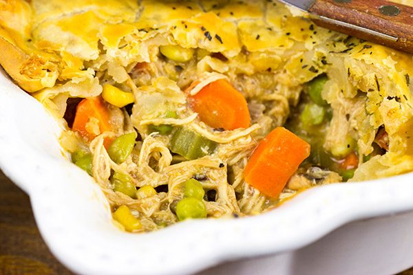 This Classic Chicken Pot Pie is best served by a roaring fire on a cold winter day!