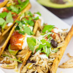 These Slow Cooker Southwestern Chicken Tacos are quick, easy and delicious...the perfect comfort food for a cold winter day!