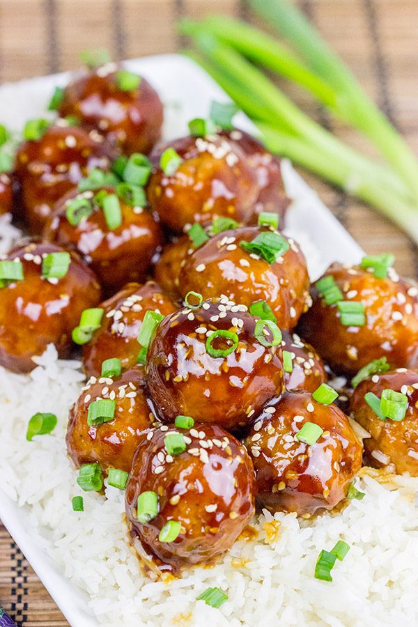 These Teriyaki Glazed Meatballs are quick and easy...perfect for dinner on a busy weeknight!