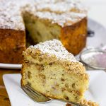 Say hello to morning with a big slice of this tasty Banana Walnut Coffee Cake!