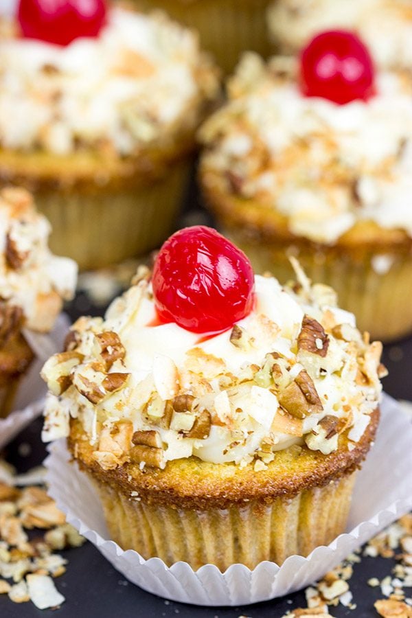 Italian Cream Cupcakes might not actually be from Italy...but they're still one heck of a delicious dessert!