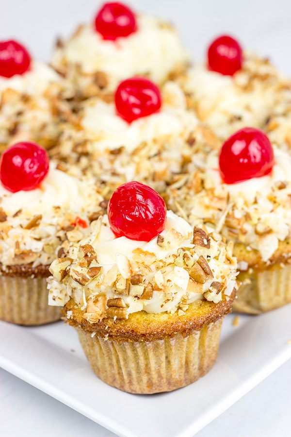 Italian Cream Cupcakes might not actually be from Italy...but they're still one heck of a delicious dessert!