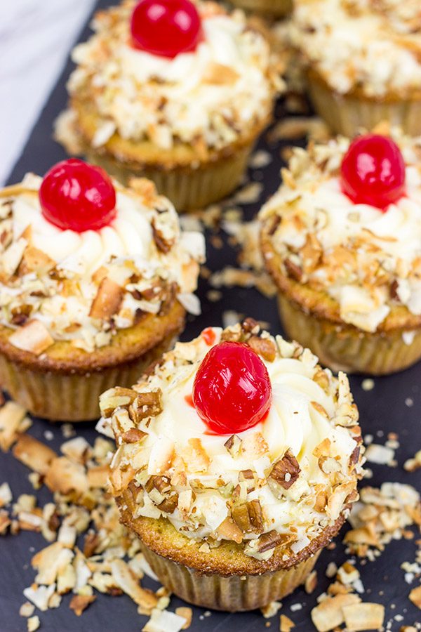 Italian Cream Cupcakes might not actually be from Italy...but they're still one heck of a delicious dessert!