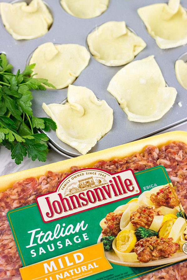 These Italian Meatball Tartlets are the perfect gameday appetizer! 