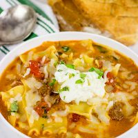 Love lasagna? Then you'll love this Lasagna Soup! It's perfect for a cold winter day!