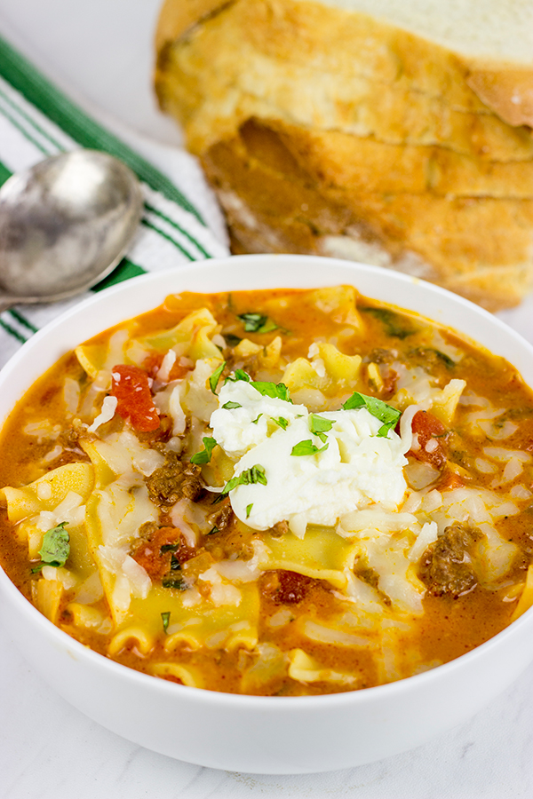 Love lasagna? Then you'll love this Lasagna Soup! It's perfect for a cold winter day!
