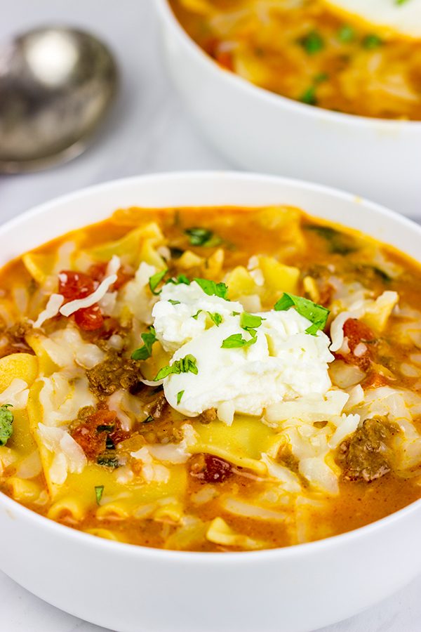 Love lasagna? Then you'll love this Lasagna Soup! It's perfect for a cold winter day!