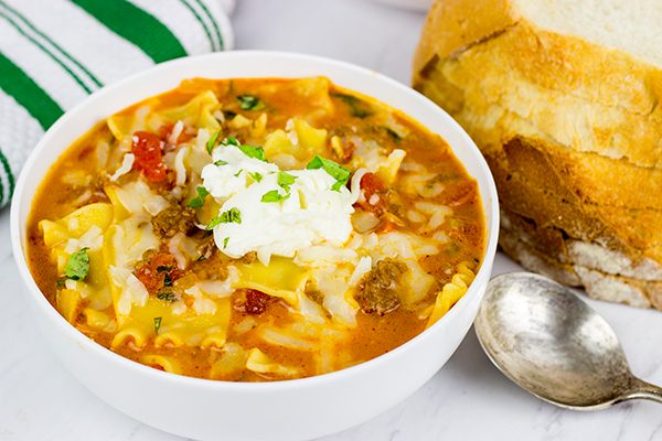 Love lasagna? Then you'll love this Lasagna Soup! It's perfect for a cold winter day!