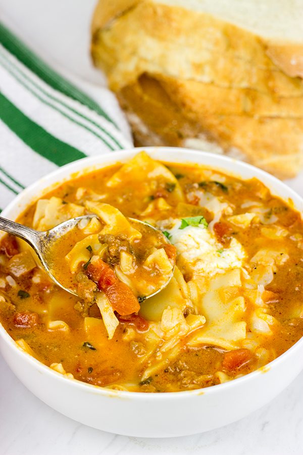 Love lasagna? Then you'll love this Lasagna Soup! It's perfect for a cold winter day!