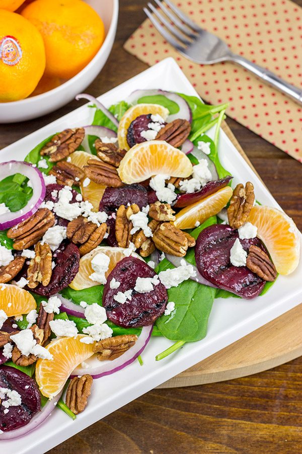 This Mandarin Beet Salad with Poppyseed Dressing makes for an easy and delicious winter lunch!