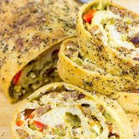 This Spicy Italian Sausage Roll is the perfect appetizer for your next party!