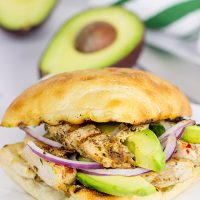 Tired of boring lunches? This Grilled Jerk Chicken Sandwich will you have you wondering if it's time for your lunch break yet!