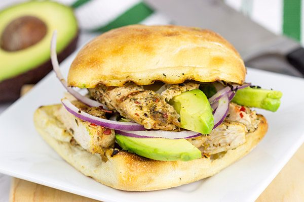 Tired of boring lunches? This Grilled Jerk Chicken Sandwich will you have you wondering if it's time for your lunch break yet!