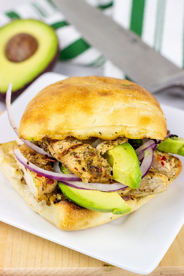 Tired of boring lunches? This Grilled Jerk Chicken Sandwich will you have you wondering if it's time for your lunch break yet!