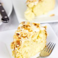 Packed with a combination of coconut, lemon and almond, this Louisiana Crunch Cake is sure to be a favorite sweet treat in your house!