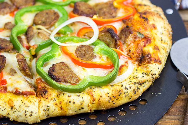 Make pizza night delicious with this Sausage and Peppers Pizza!