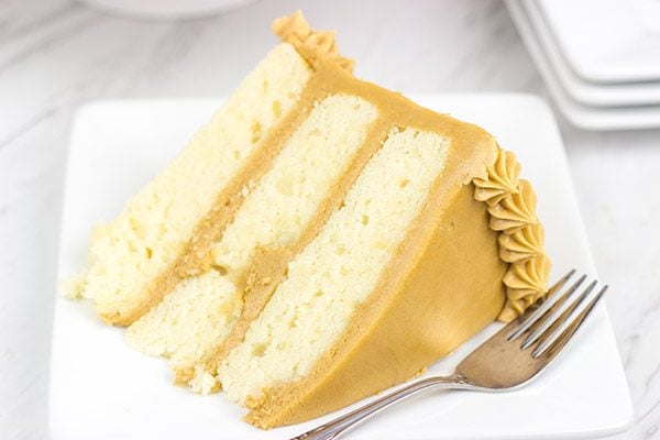Inspired by an old favorite, this Southern Caramel Cake features a rich, caramel frosting over layers of dense, white cake...and it's delicious!