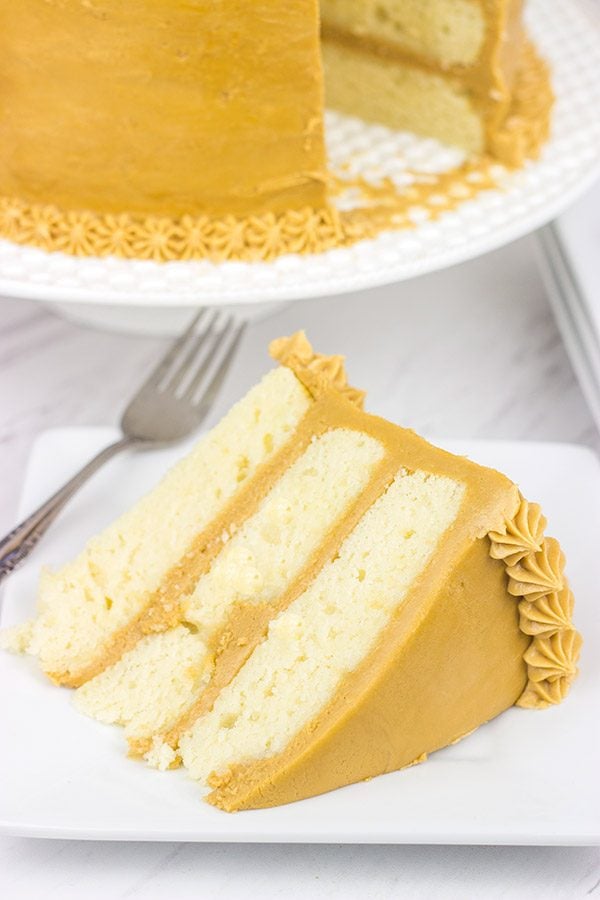 Inspired by an old favorite, this Southern Caramel Cake features a rich, caramel frosting over layers of dense, white cake...and it's delicious!