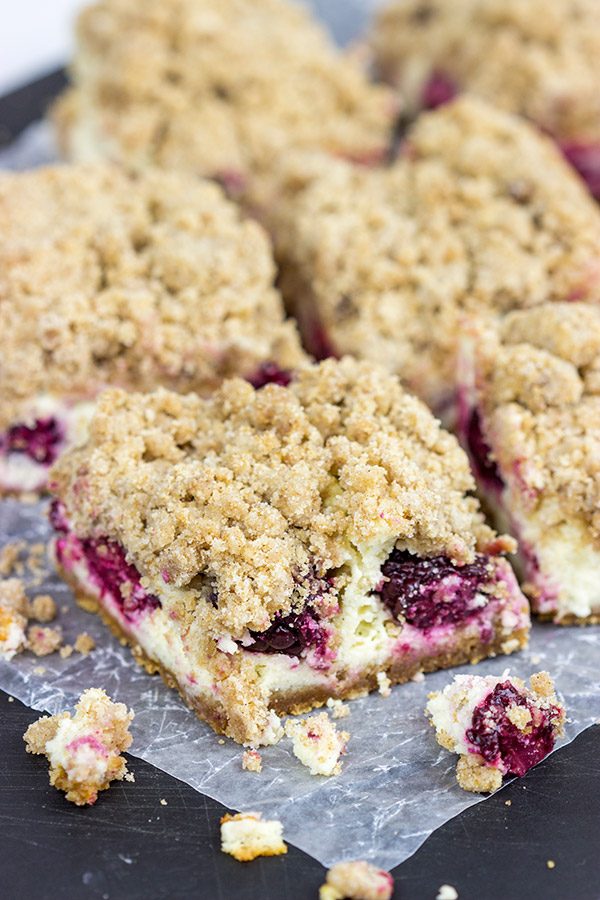 These Blackberry Cheesecake Bars are a new summer favorite dessert in our house!