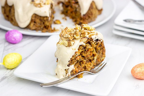 Bring on the Easter egg hunts and Spring baking with this Carrot Cake Bundt Cake!