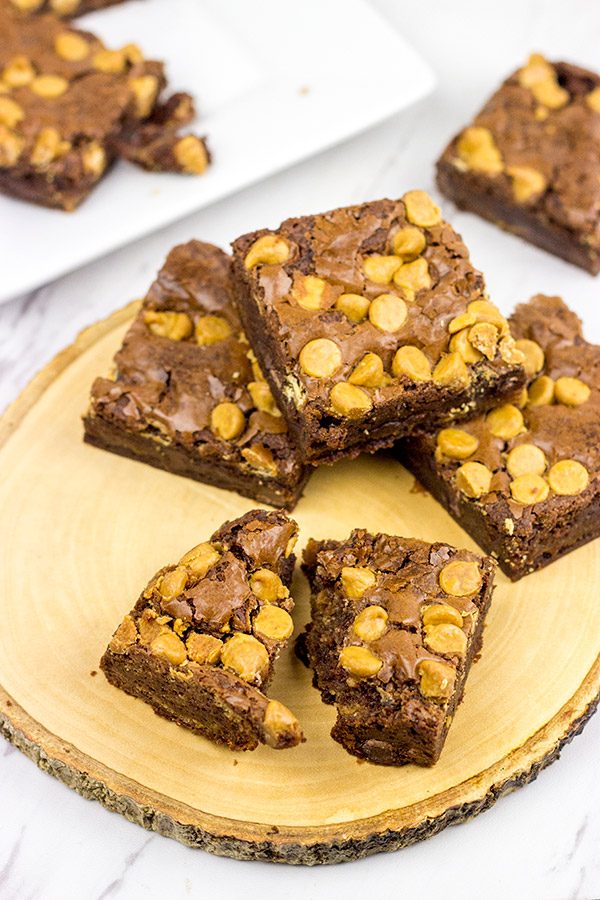 Infused with peanut butter, these Chocolate Peanut Butter Brownies are the perfect sweet treat!