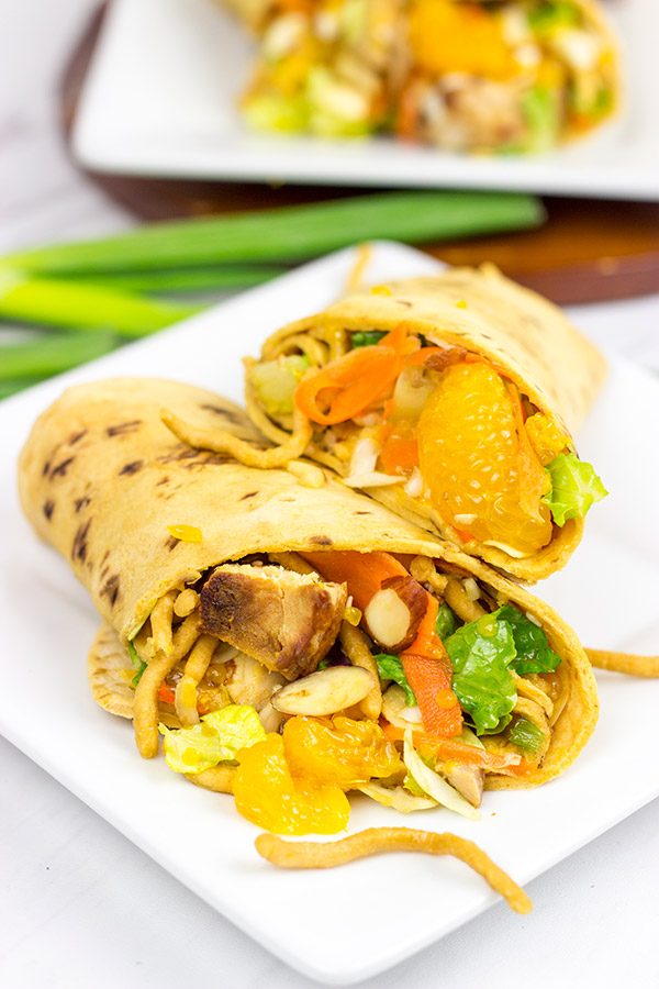 With just a little prep work on Sunday, these Mandarin Chicken Salad Wraps will turn into some tasty weekday lunches!