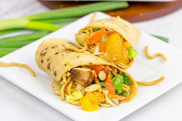 With just a little prep work on Sunday, these Mandarin Chicken Salad Wraps will turn into some tasty weekday lunches!