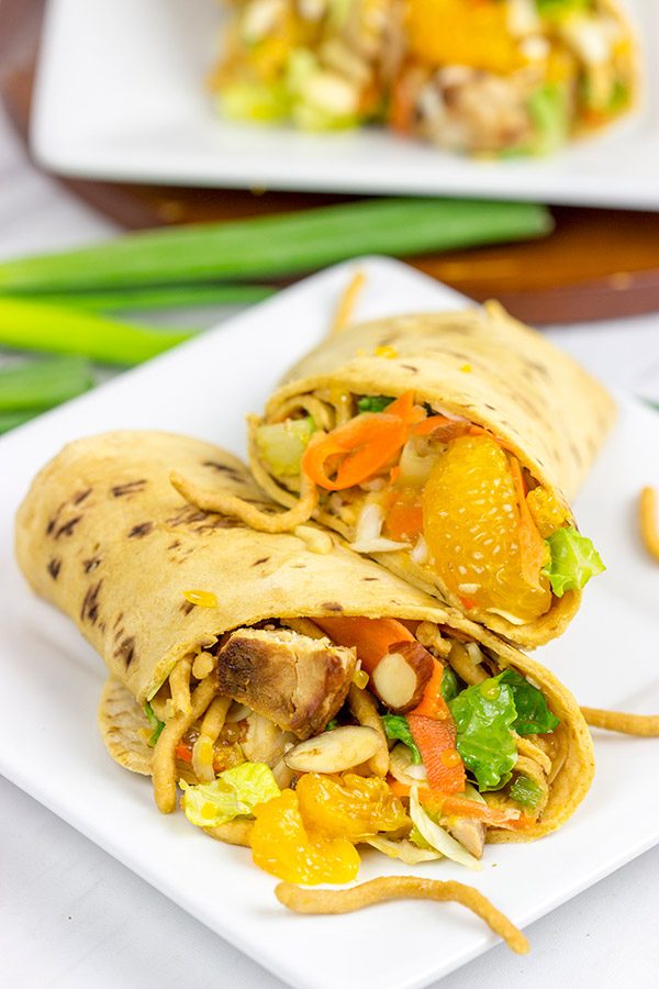 With just a little prep work on Sunday, these Mandarin Chicken Salad Wraps will turn into some tasty weekday lunches!