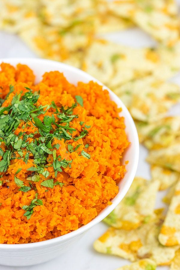 This Mediterranean Carrot Dip is a fun way to eat your daily veggies!
