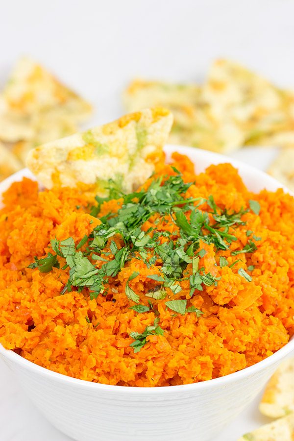 This Mediterranean Carrot Dip is a fun way to eat your daily veggies!
