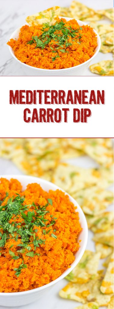 This Mediterranean Carrot Dip is a fun way to eat your daily veggies!