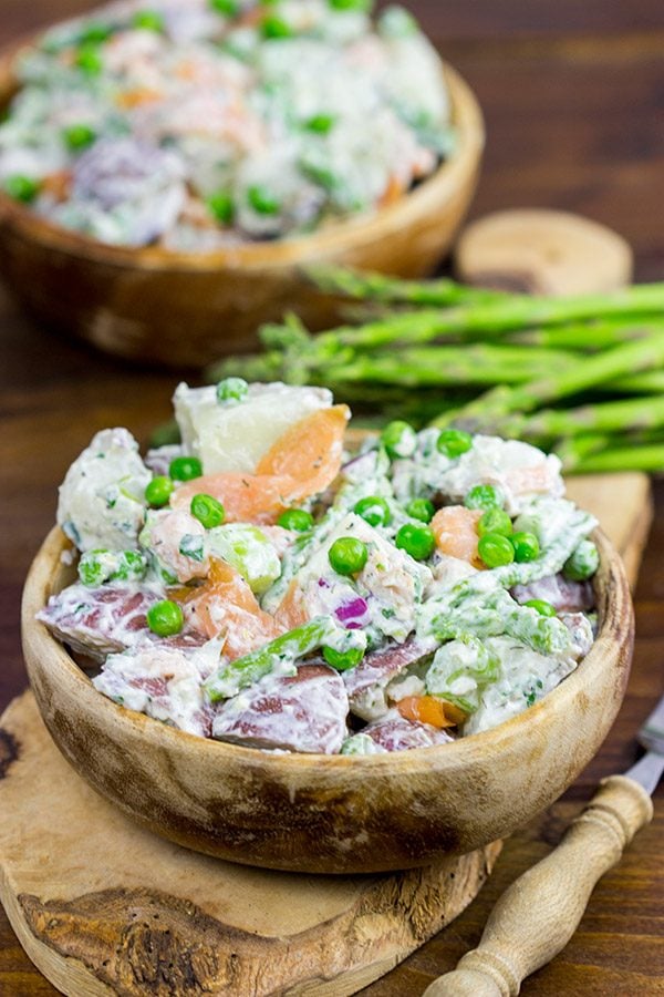 Mix up a summer classic with this tasty Smoked Salmon Potato Salad!