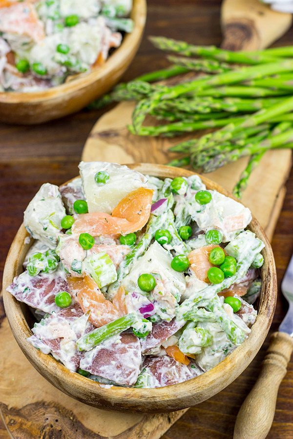 Mix up a summer classic with this tasty Smoked Salmon Potato Salad!