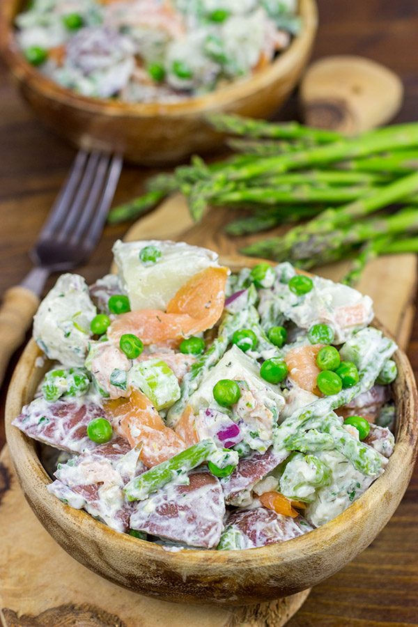 Mix up a summer classic with this tasty Smoked Salmon Potato Salad!