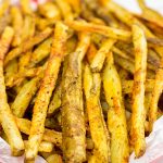 These Baked Seasoned Fries are an excellent side dish for burgers on the grill!