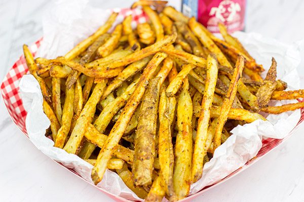 These Baked Seasoned Fries are an excellent side dish for burgers on the grill!