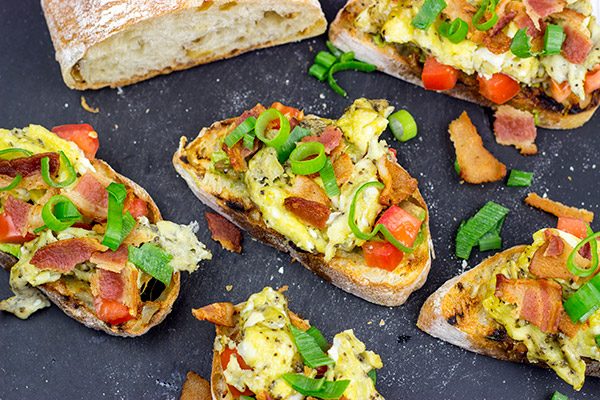 Grab a loaf of crusty bread and whip up this Breakfast Bruschetta for a fun morning meal!
