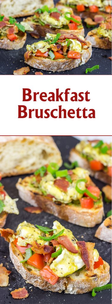 Grab a loaf of crusty bread and whip up this Breakfast Bruschetta for a fun morning meal!