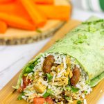 These Coconut Rice and Madras Lentils Burritos are easy to make and packed with flavor!