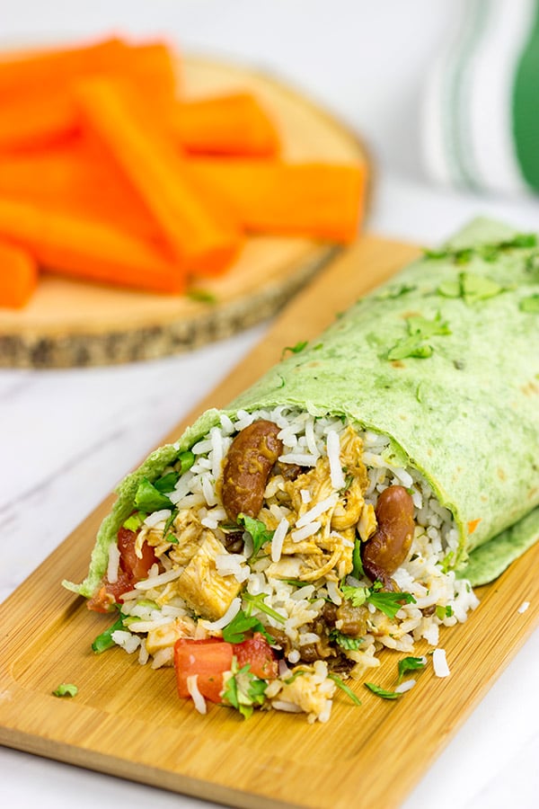 These Coconut Rice and Madras Lentils Burritos are easy to make and packed with flavor!