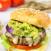 Have you ever tried guacamole on a burger? It's delicious! These Grilled Guacamole Burgers are a summer backyard favorite!