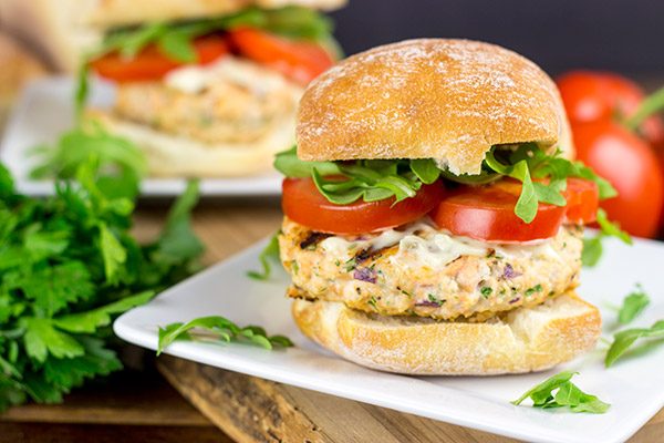 Looking to mix up the summer grilling routine? How about some tasty Grilled Salmon Burgers?