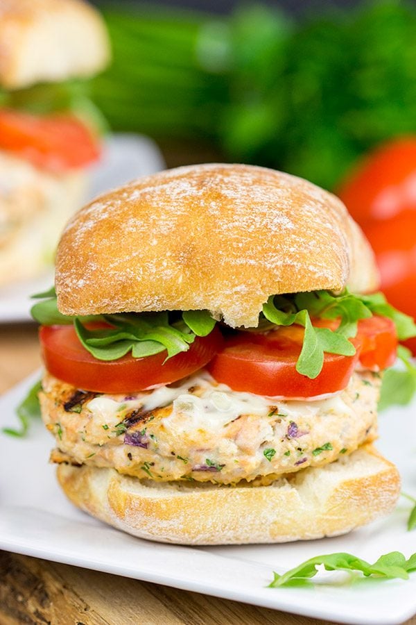 Looking to mix up the summer grilling routine? How about some tasty Grilled Salmon Burgers?