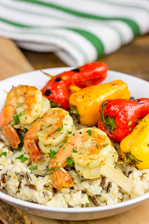These Grilled Spicy Mustard Shrimp are an easy and flavorful grilled meal...perfect for busy summer evenings!