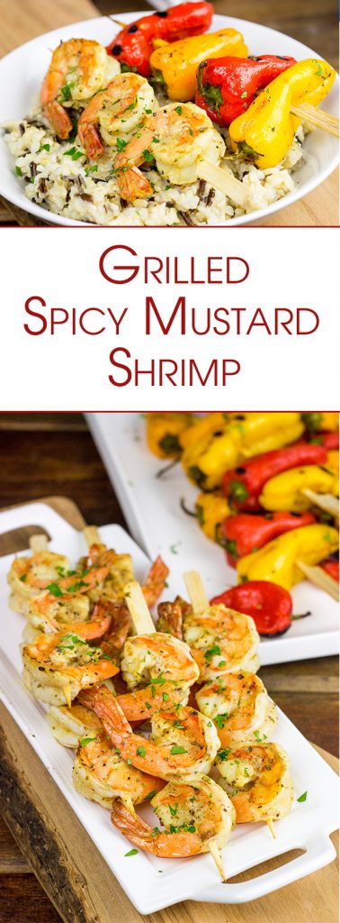 These Grilled Spicy Mustard Shrimp are an easy and flavorful grilled meal...perfect for busy summer evenings!